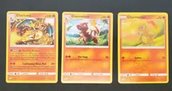 POKEMON TEAM UP SUN & MOON Charizard, Charmeleon And Charmander Non Holo - Image 1