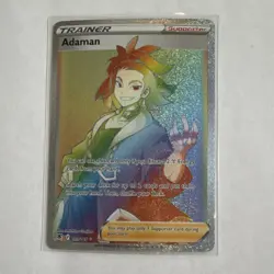 Pokemon TCG Adaman Secret Rare Full Art Trainer Astral Radiance 199/189 Holo - Image 1