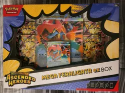 Pokemon Ascended Heroes Mega Feraligatr, Emboar, Meganium, FULL SET Ex Box. - Image 2