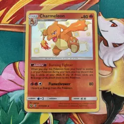 Pokemon TCG Charmeleon SV7/SV94 Hidden Fates Shiny Holo Rare NM/M Condition - Image 1