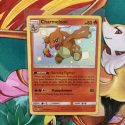 Pokemon TCG Charmeleon SV7/SV94 Hidden Fates Shiny Holo Rare NM/M Condition - Image 3