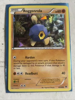 Pokemon Blister Exclusives #049/098 Roggenrola - 49/98 (Cracked Ice Holo) Promo - Image 1