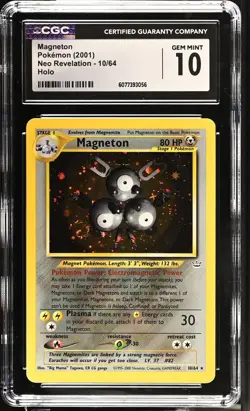 Magneton 10/64 Holo Neo Revelation Pokemon CGC 10 Gem Mint - Image 1