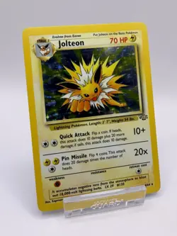 Pokemon TCG Jolteon 4/64 Holo Rare Jungle WOTC Vintage - Image 1
