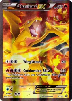 Pokemon X & Y Promo Promo Holo Charizard EX XY121 [Damaged] - Image 1
