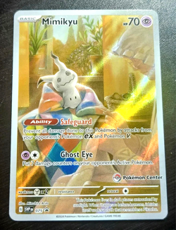 Mimikyu 075 Pokemon Center Exclusive Scarlet & Violet Stamped Promo - Image 1