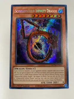 Schwarzschild Infinity Dragon MZTM-EN013 Secret Rare 1st Edition NM Yugioh - Image 1