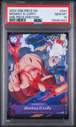 2024 ONE PIECE EMOTION P-041 MONKEY D. LUFFY PSA 10 - Image 1