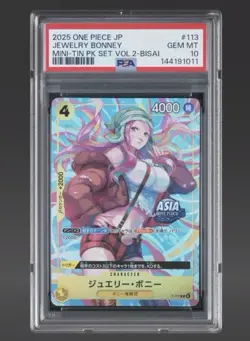One Piece EXCLUSIVE Asia Mini Tin Vol 2 Jewelry Bonney Promo Foil P-113 - Image 1