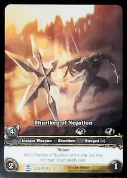 World of Warcraft TCG Shuriken Of Negation (Extended Art) - Blood of the Gladiat - Image 1
