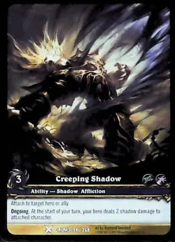 World of Warcraft TCG Creeping Shadow (Extended Art) - Drums of War 94/268 - Image 1