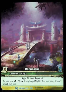 World of Warcraft TCG Darnassus (Extended Art) - Drums of War 257/268 - Image 1