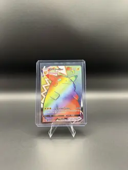 Pokemon Vivid Voltage Rainbow Pikachu VMAX Gigantamax 188/185 Secret Rare Card - Image 1