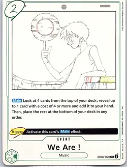 We Are! EB02-020 Extra Booster: Anime 25th Collection - One Piece Card Game - NM - Image 1