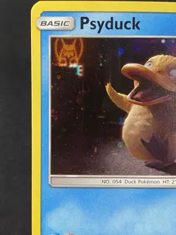 Psyduck Galaxy Swirl Cosmo Holo Black Star Promo SM199 In Store Event Card LP/NM - Image 3