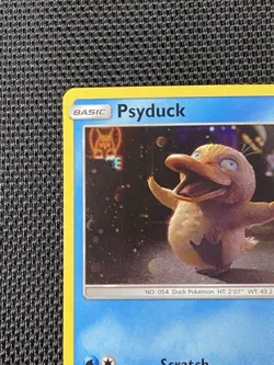 Psyduck Galaxy Swirl Cosmo Holo Black Star Promo SM199 In Store Event Card LP/NM - Image 4