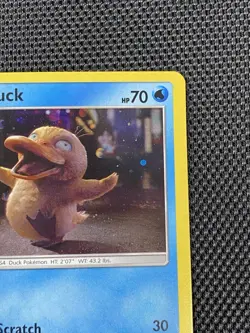 Psyduck Galaxy Swirl Cosmo Holo Black Star Promo SM199 In Store Event Card LP/NM - Image 5