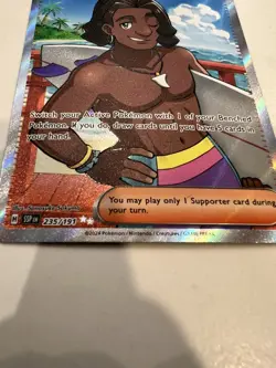 Pokemon TCG: Surfer - 235/191 - Ultra Rare - Surging Sparks Card - NM/M - Image 4