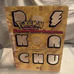 Pokemon 2000 Pikachu World Collection Binder Folder Binder With Sleeve NO Cards - Image 1