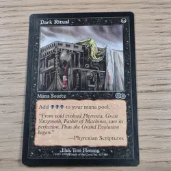 MTG Dark Ritual Urza's Saga Regular Common LP Magic The Gathering 127/350 Card - Image 1