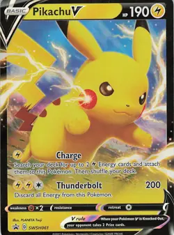 Pikachu V - Holo Promo SWSH: Sword & Shield Promo Cards SWSH061 NM - Image 1