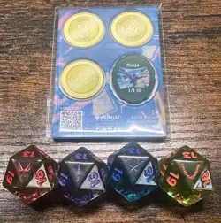 Sirius Ninja Turtles Spindown D20 - TMNT MTG/ Acrylic Token Sheets - Image 1