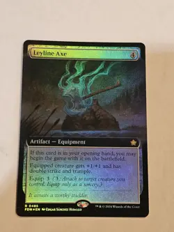 Leyline Axe (Extended Art) Foundations Foil - Image 1