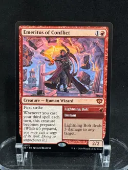 Emeritus of Conflict 113 Mythic Secrets of Strixhaven Magic: The Gathering NM - Image 1