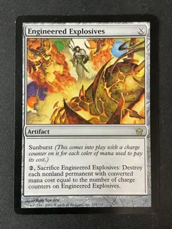 MTG Fifth Dawn #118 Engineered Explosives Artifact Rare MP - Image 1