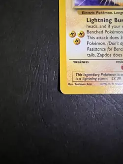 Pokemon Card - Zapdos 23 Promo Holo - Wizards of the Coast - 2000 Vintage - LP - Image 2