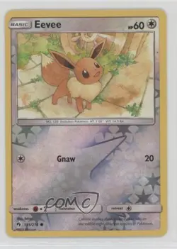Eevee Reverse Foil Pokemon Sun & Moon Lost Thunder #155 - Image 1