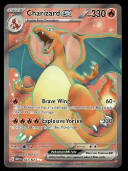 Pokemon Cards Charizard ex 183/165 151 Ultra Rare NM - Image 1