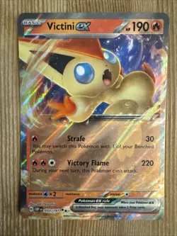 Victini ex 033/197 SV03: Obsidian Flames Holo Pokemon NM - Image 1