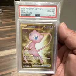 Pokemon Mew ex Sv: Scarlet & Violet 151 205/165 Hyper Rare Holo EX PSA 10 - Image 1