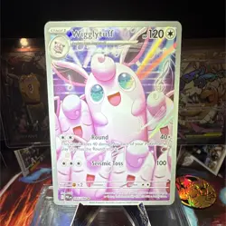 Pokemon TCG Wigglytuff Illustration Rare Holo 105/094 Phantasmal Flames 120 HP - Image 1