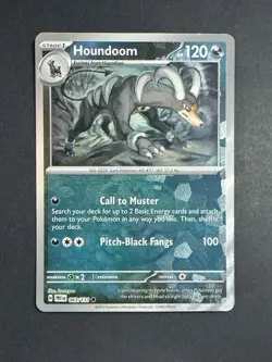Pokemon Prismatic Evolutions Houndoom (Master Ball Pattern) 063/131 - Image 1