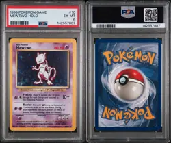 Pokemon TCG Mewtwo Base Set #10 Holo - PSA 6 - Image 3