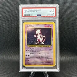 Pokemon TCG Mewtwo Base Set #10 Holo - PSA 6 - Image 4