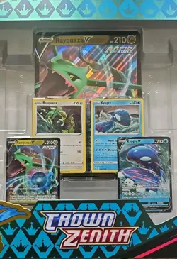 Pokemon Crown Zenith Premium Sea & Sky Collection NO BOOSTERS Just PROMOS & Box - Image 1