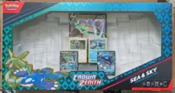 Pokemon Crown Zenith Premium Sea & Sky Collection NO BOOSTERS Just PROMOS & Box - Image 2