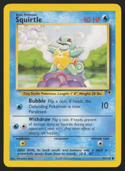 Squirtle 95/110 Common Legendary Collection Pokemon English NM - Image 1