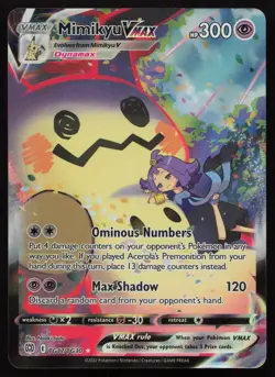 Mimikyu VMAX TG17/TG30 Holo Brilliant Stars Trainer Gallery Pokemon English NM - Image 1