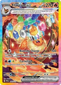 Pokemon FLAREON EX 146/131 - SPECIAL ILLUSTRATION RARE - PRISMATIC EVOLUTIONS - Image 1