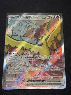 Pokemon TCG Team Rockets Moltres EX#208/182 (Spanish) Moltres Del Equipo Rocket - Image 1