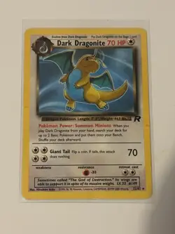 Pokemon Team Rocket Dark Dragonite 22/82 Rare Regular Unlimited English 70 HP - Image 1