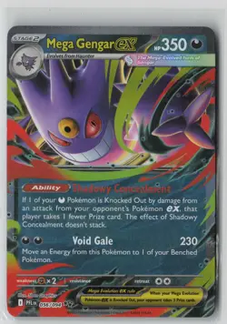 Mega Gengar ex 056/094 Double Rare Phantasmal Flames Pokemon NM - Image 1