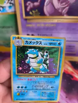 Pokemon Karte Card Turtok Blastoise Expansion Set Base Holo Wotc japanese LP - Image 2