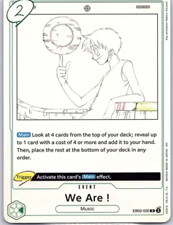 We Are! EB02-020 Extra Booster: Anime 25th Collection - One Piece Card Game - NM - Image 1