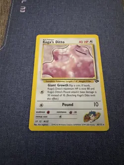 Pokemon 2000 Koga's Ditto Gym Challenge Holo Rare Card 10/132 Unlimited Edition - Image 5