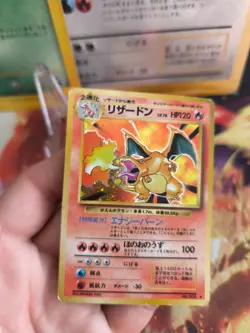 Pokemon Karte Card Charizard Glurak Expansion Base Set Holo Wotc japanese VG - Image 2